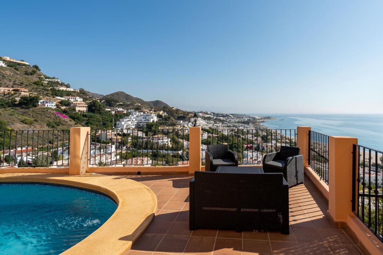Chalet Con Vistas Al Mar Y Piscina Mojácar Exterior foto